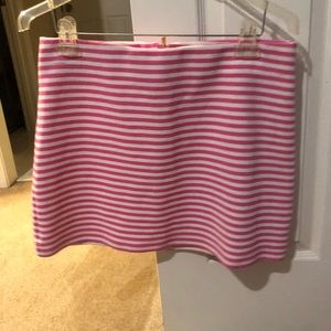 Lily Pulitzer pink and white skirt